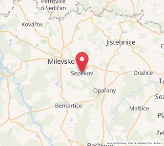 Map of Sepekov, Jihočeský kraj