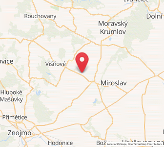 Map of Skalice, South Moravian