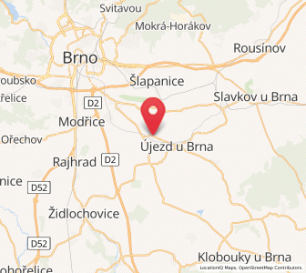 Map of Sokolnice, South Moravian