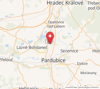 Map of Srch, Pardubický