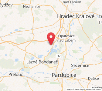 Map of Staré Ždánice, Pardubický