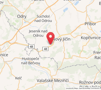 Map of Starý Jičín, Moravskoslezský