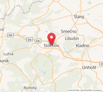 Map of Stochov, Central Bohemia