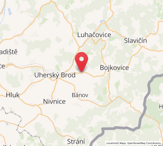 Map of Šumice, Zlín