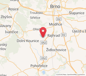 Map of Syrovice, South Moravian