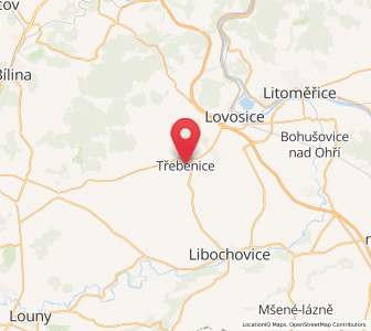 Map of Třebenice, Ústecký kraj