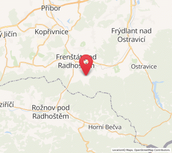 Map of Trojanovice, Moravskoslezský