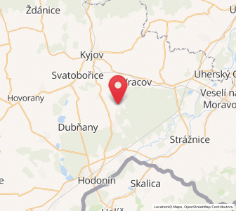 Map of Vacenovice, South Moravian