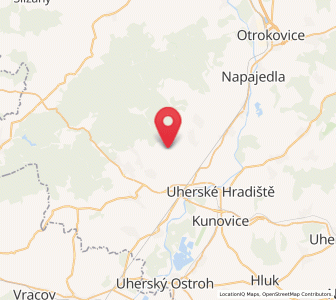 Map of Velehrad, Zlín