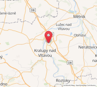 Map of Veltrusy, Central Bohemia
