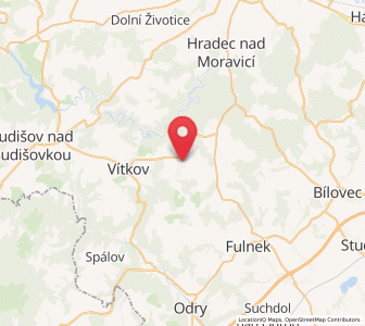 Map of Větřkovice, Moravskoslezský