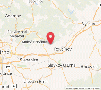 Map of Viničné Šumice, South Moravian