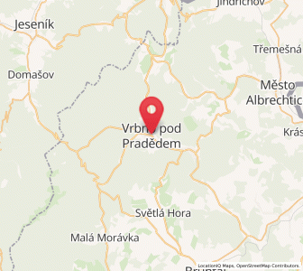 Map of Vrbno pod Pradědem, Moravskoslezský
