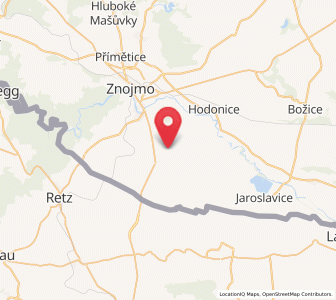 Map of Vrbovec, South Moravian