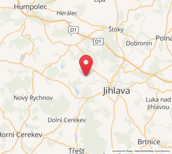 Map of Vyskytná nad Jihlavou, Vysočina