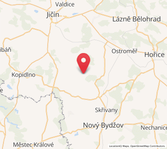Map of Vysoké Veselí, Královéhradecký kraj