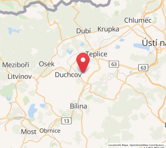 Map of Zabrušany, Ústecký kraj