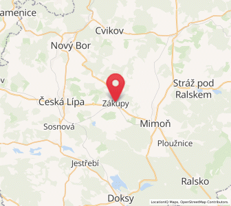 Map of Reichstadt, Liberecký kraj