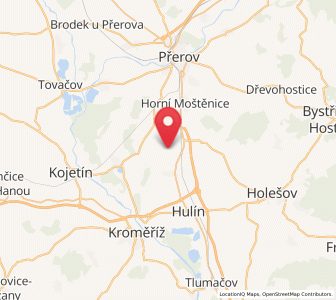 Map of Žalkovice, Zlín