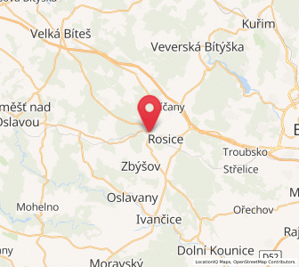 Map of Zastávka, South Moravian