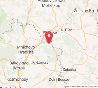 Map of Žďár, Central Bohemia