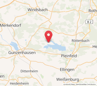 Map of Absberg, Bavaria