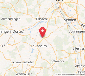 Map of Achstetten, Baden-Wurttemberg