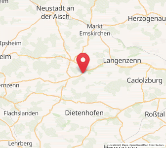 Map of Adelsdorf, Bavaria