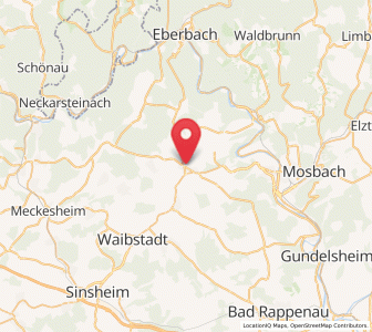 Map of Aglasterhausen, Baden-Wurttemberg