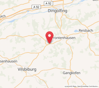 Map of Aham, Bavaria