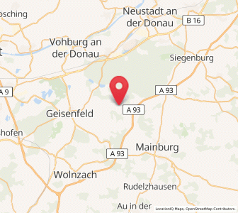 Map of Aiglsbach, Bavaria