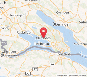 Map of Allensbach, Baden-Wurttemberg
