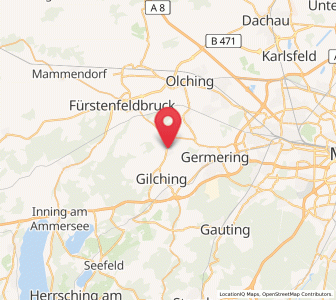 Map of Alling, Bavaria