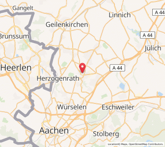 Map of Alsdorf, North Rhine-Westphalia