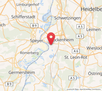 Map of Altlußheim, Baden-Wurttemberg