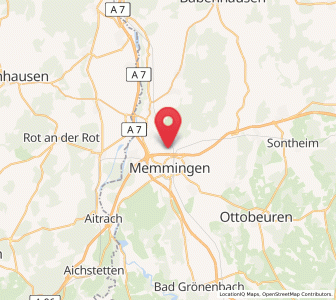 Map of Amendingen, Bavaria
