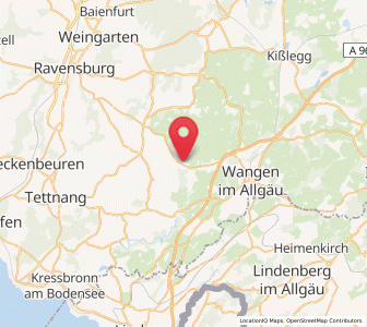 Map of Amtzell, Baden-Wurttemberg