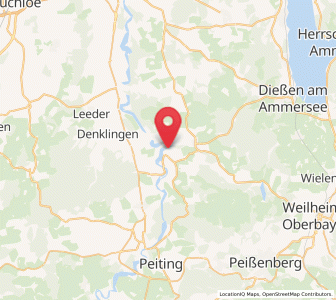 Map of Apfeldorf, Bavaria