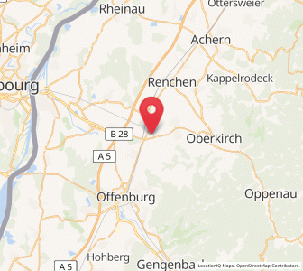 Map of Appenweier, Baden-Wurttemberg