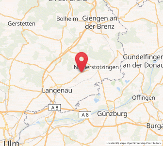 Map of Asselfingen, Baden-Wurttemberg