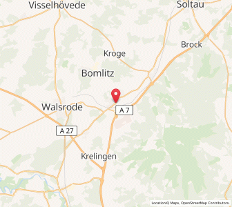 Map of Bad Fallingbostel, Lower Saxony