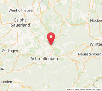 Map of Bad Fredeburg, North Rhine-Westphalia