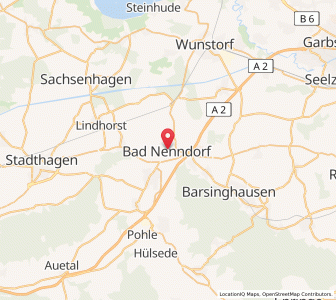 Map of Bad Nenndorf, Lower Saxony