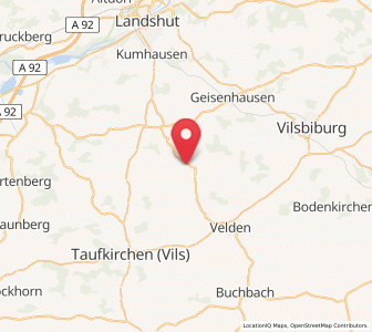 Map of Baierbach, Bavaria
