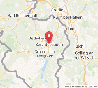 Map of Berchtesgaden, Bavaria