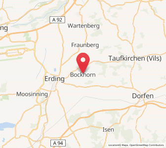 Map of Bockhorn, Bavaria