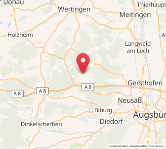 Map of Bonstetten, Bavaria
