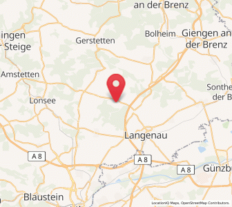 Map of Börslingen, Baden-Wurttemberg