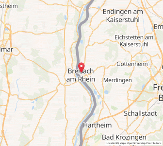 Map of Vieux-Brisach, Baden-Wurttemberg