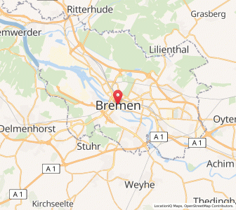 Map of Brême, Bremen